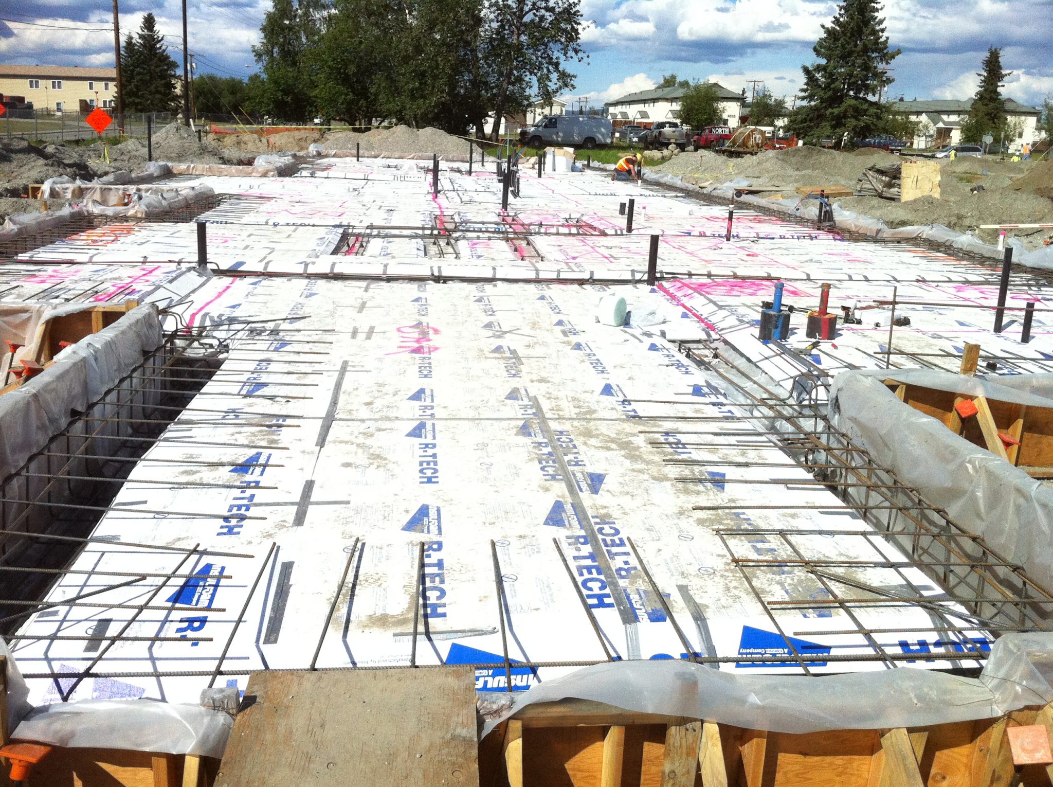 EPS insulation in an under-slab application
